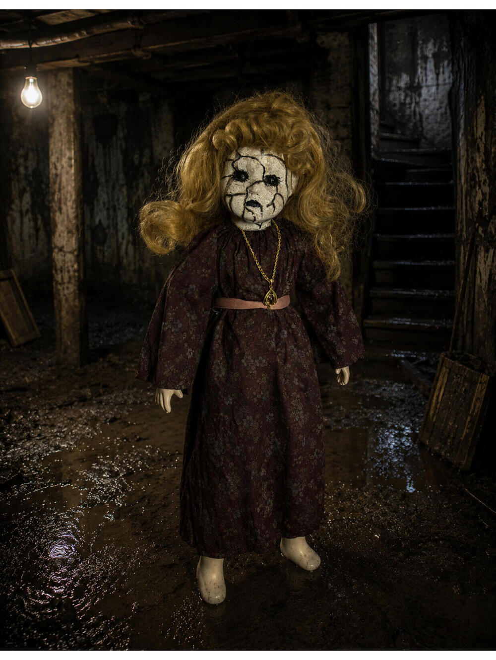 Eleanor's Tomb - OOAK Scary Creepy Doll 16" Hand Painted Horror Haunting Art